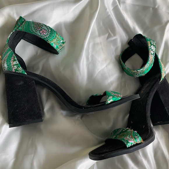 Oriental floral print thick heels H&M - Picture 3 of 3